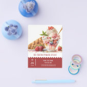 Ice crème parlor flyer (Enkel)