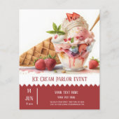Ice crème parlor flyer (Voorkant)