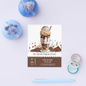 Ice crème parlor flyer (Enkel)