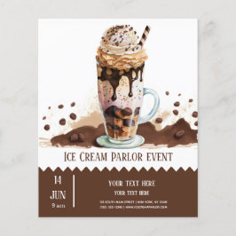 Ice crème parlor flyer