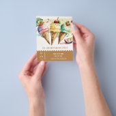 Ice crème parlor flyer (Hand)