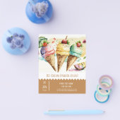 Ice crème parlor flyer (Enkel)
