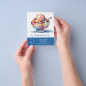 Ice crème parlor flyer (Hand)