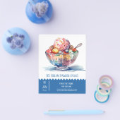 Ice crème parlor flyer (Enkel)