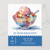 Ice crème parlor flyer (Voorkant)