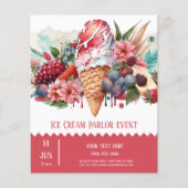 Ice crème parlor flyer (Voorkant)