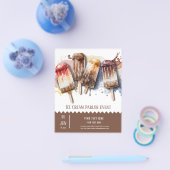 Ice crème parlor flyer (Enkel)