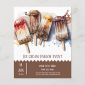 Ice crème parlor flyer (Voorkant)