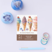 Ice crème parlor flyer (Enkel)