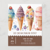 Ice crème parlor flyer (Voorkant)