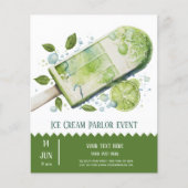 Ice crème parlor flyer (Voorkant)