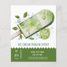 Ice crème parlor flyer