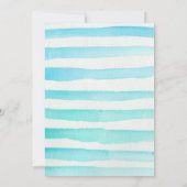 Ice crème Pool Birthday Invitation Pop on Over Kaart (Achterkant)