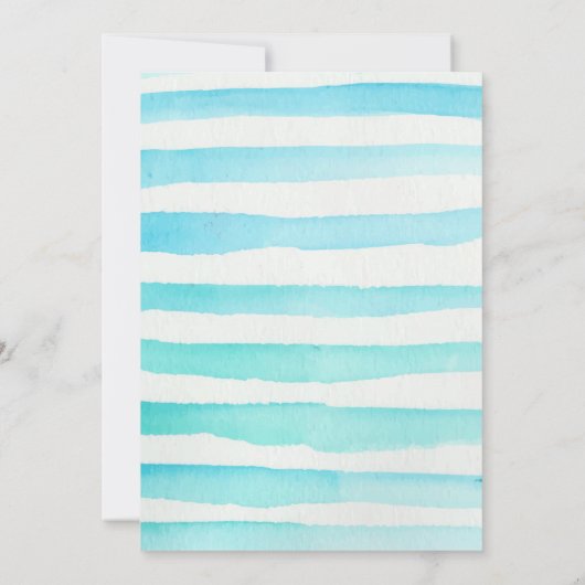 Ice crème Pool Birthday Invitation Pop on Over Kaart (Achterkant)