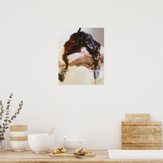 Ice crème sundae poster (Keuken)
