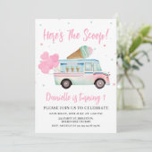 Ice crème Van Hier is de Scoop 1ste verjaardag Kaart (Staand voorkant)