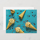 Ice crème wafelpitten briefkaart (Voorkant / Achterkant)