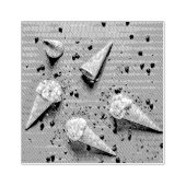 Ice crème wafelpitten rubberstempel (Afrduk)