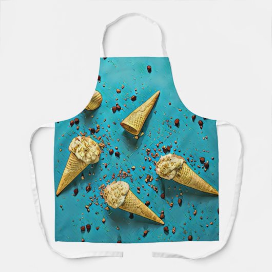 Ice crème wafelpitten schort (Voorkant)