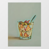 Ice crème-winkel raamsticker (Vel)