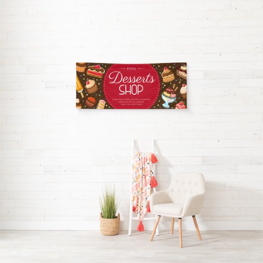 Ice crème-winkel spandoek (Insitu)