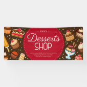 Ice crème-winkel spandoek (Horizontaal)