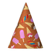 Ice crème zomerpatroon Birthday Party Feesthoedjes (Links)