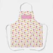 Ice crèmezetster, gepersonaliseerd lolly cons patr schort (Voorkant)