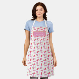 Ice crèmezetster, gepersonaliseerd lolly cons patr schort