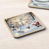 "Ice Crystal Beauty" Bier Onderzetter (Linkerzijde)