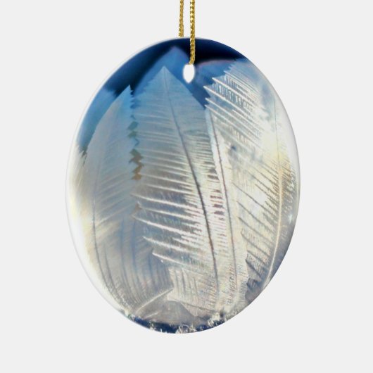 Ice Crystal Bubble kerstversiering Keramisch Ornament (Rechts)