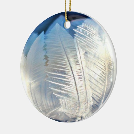 Ice Crystal Bubble kerstversiering Keramisch Ornament (Links)
