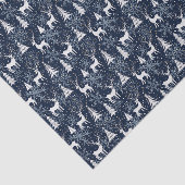 Ice Crystal Christmas Deer Stone Blue-Grey Tissuepapier (Detail)