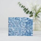 Ice Crystal Fractal Snowflake, bevroren Briefkaart (Staand voorkant)