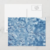 Ice Crystal Fractal Snowflake, bevroren Briefkaart (Voorkant / Achterkant)