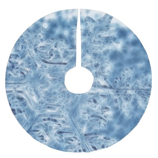 Ice Crystal Fractal Snowflake, bevroren Kerstboom Rok (Voorkant)