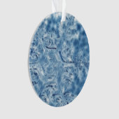 Ice Crystal Fractal Snowflake, bevroren Ornament (voorkant)