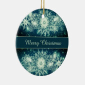 Ice Crystal Holiday Keramisch Ornament (Rechts)