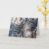 Ice Crystal Natuur Foto Kaart (Gele Bloem)