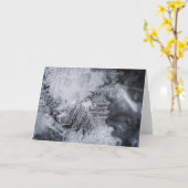 Ice Crystal Natuur Foto Kaart (Gele Bloem)