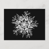 Ice crystal snowflak briefkaart (Voorkant)