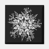 Ice crystal snowflak magneet (Voorkant)