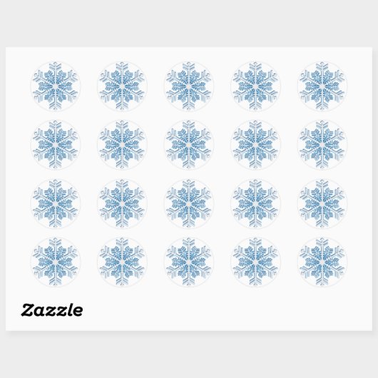 Ice Crystal Snowflake Sticker (Vel)