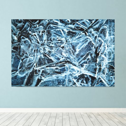 Ice Crystals Canvas Afdruk (Insitu (Houten vloer))