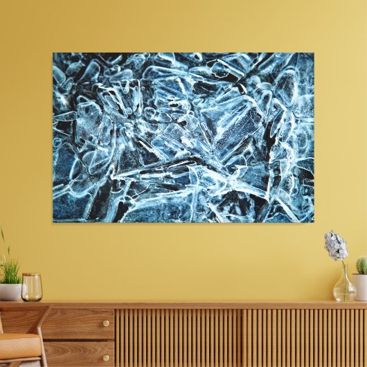 Ice Crystals Canvas Afdruk (Insitu (Woonkamer))
