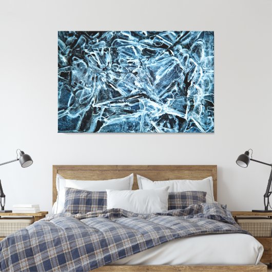 Ice Crystals Canvas Afdruk (Insitu (Slaapkamer))