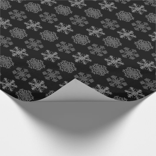  Ice Crystals Elegant Patroon Cadeaupapier (Hoek)