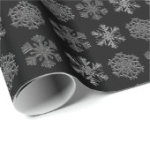  Ice Crystals Elegant Patroon Cadeaupapier (Rol Hoek)