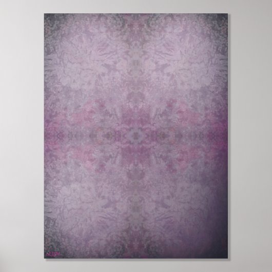 Ice Crystals III Zilveren Folie Print (Voorkant)