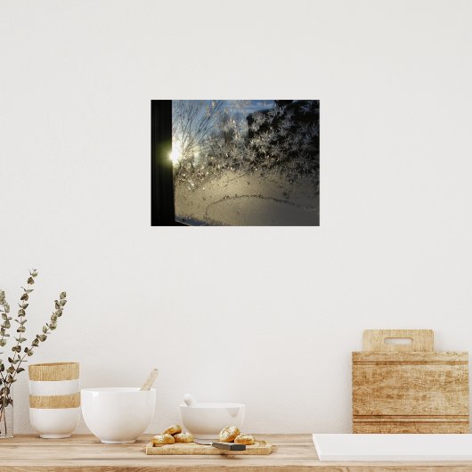 Ice Crystals Poster (Keuken)